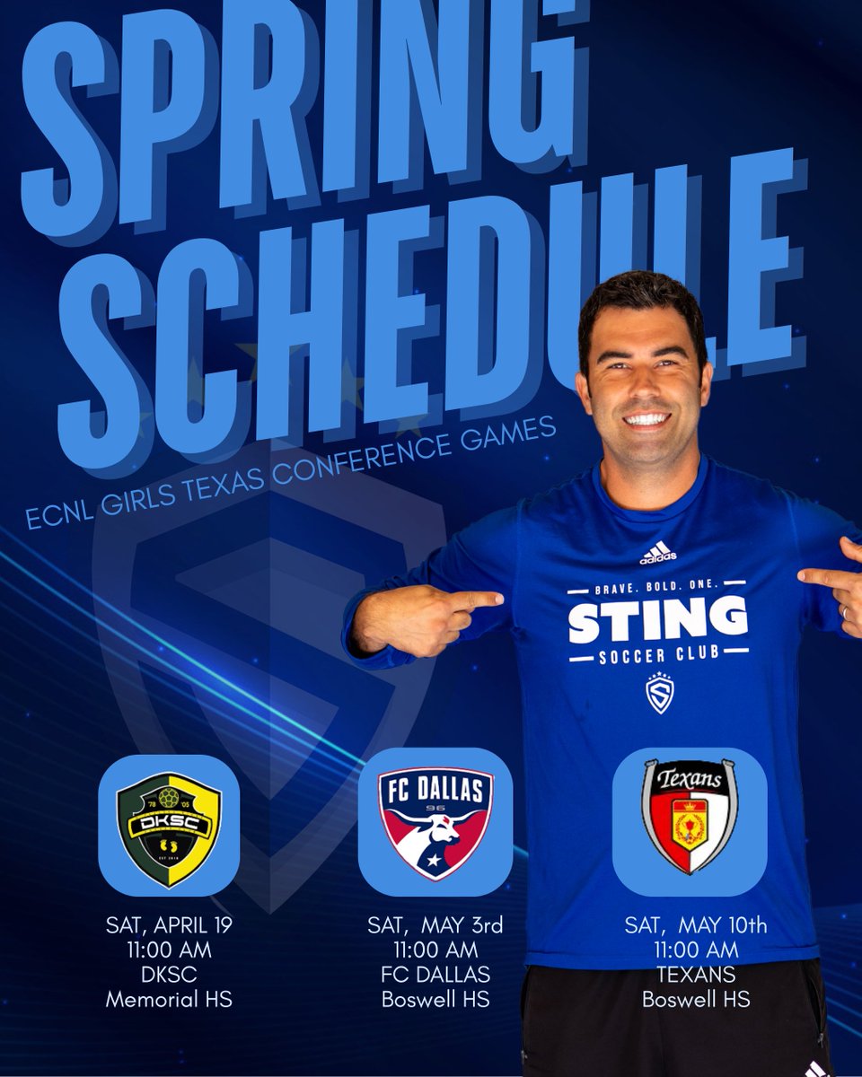 After a long break for High School Soccer, we are excited to get this Spring Season underway!  We'll be back at it this weekend against DKSC.  Let's Go Royal!!