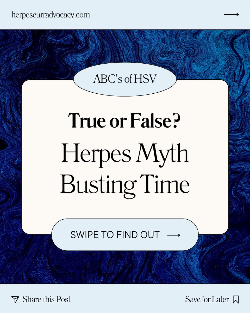 HerpesAdvocate's tweet image. Sorting herpes facts from fiction online can be tough—we’re here to help. This #STIAwarenessWeek, get real info that cuts through the noise. Knowledge fights stigma &amp;amp; helps with prevention.

#HerpesFacts #SexualHealth #CureHSV #EndHerpes #SilentNoMore