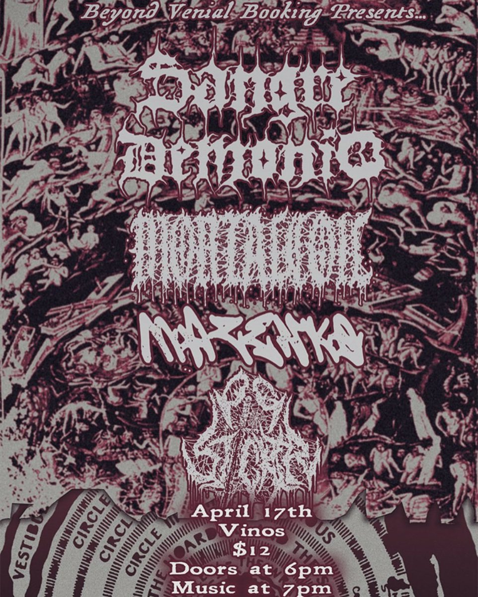 TONIGHT @ VINOS IN LITTLE ROCK W/ MAZENKO &amp; PIG STICKER
Last night of our run with Sangre Demonio, let’s go out with a bang💥