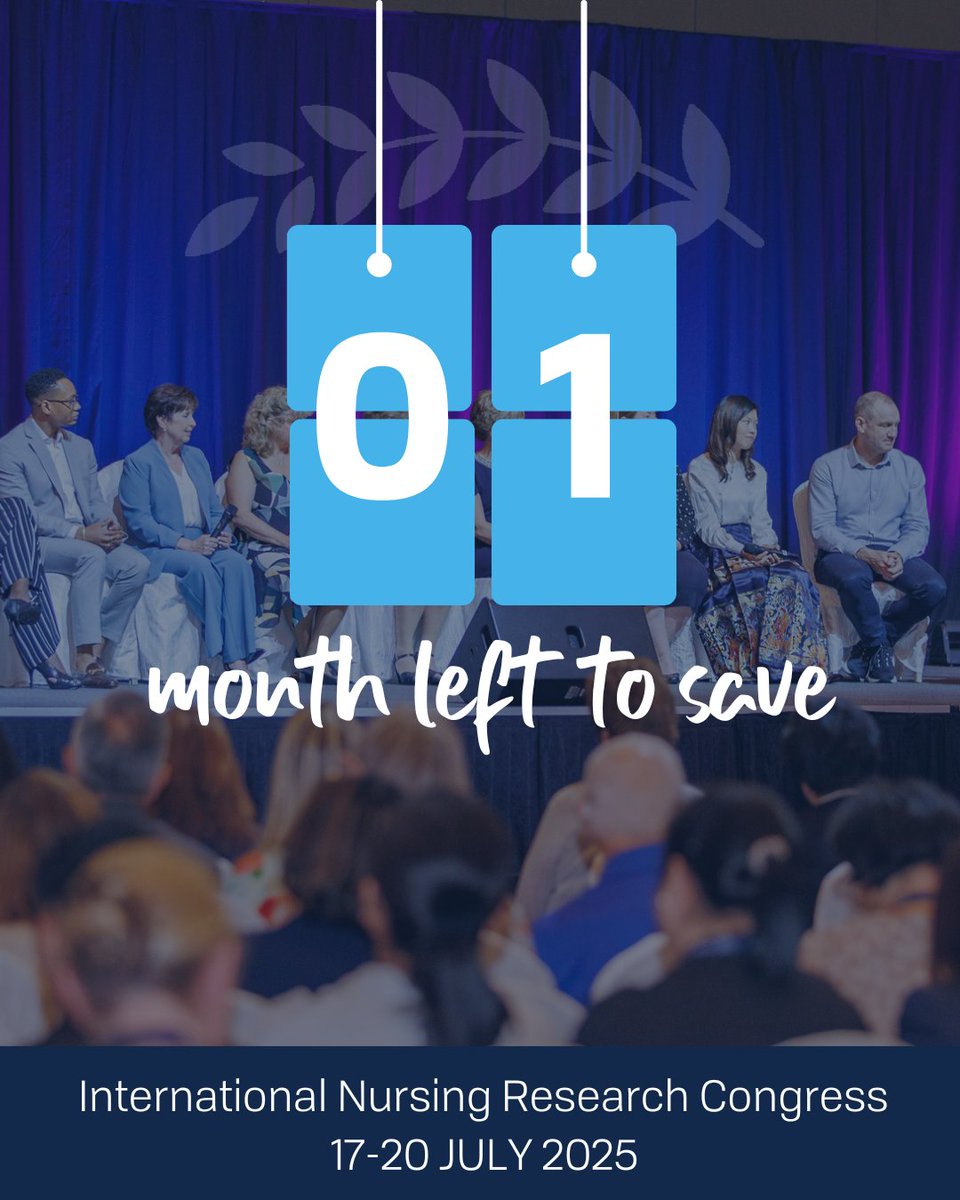 The countdown is on—#INRC25 is just three months away, but your chance to save ends in one! Don’t miss your opportunity to attend this transformative event where the latest research and innovations in nursing take center stage. Register by 21 May to save » bit.ly/3NJjmal
