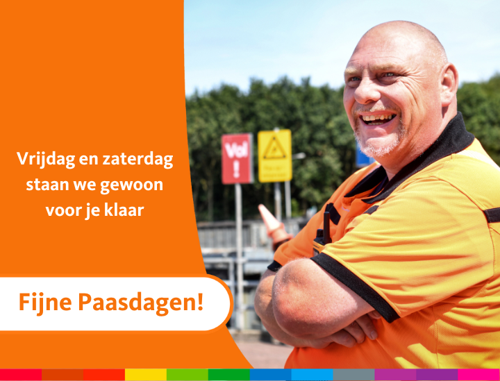 Op vrijdag en zaterdag voor Pasen zijn onze afvalbrengpunten en het Milieupark gewoon geopend. Op Tweede Paasdag zijn we gesloten. Fijn Paasweekend! ☀️🌷🐣