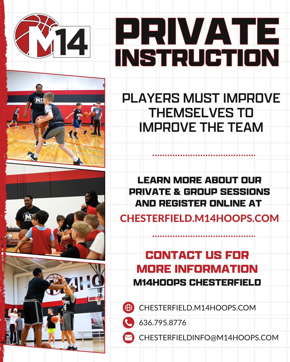 m14hoopsche's tweet image. 🚨 The summer is almost here ‼️🏀

We have several different training options to help continue your player’s development and keep their skillset sharp over the summer❕
Register on our website: chesterfield.m14hoops.com
#Repthe14 
#WhereDreamsBecomeReality 
#TrainingHasToTranslate