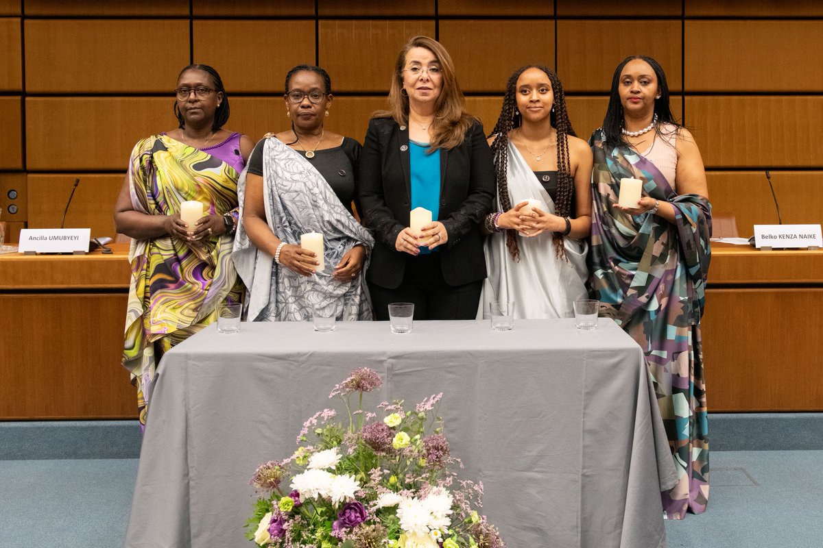 Ghada Fathi Waly (@ghadafathiwaly) on Twitter photo I was humbled to deliver the <a href="/UN/">United Nations</a> Secretary-General’s message at a ceremony commemorating the 1994 genocide against the Tutsi in Rwanda.
It is our shared responsibility to never forget and to never again allow such horrors to unfold.
unis.unvienna.org/unis/en/pressr… I was humbled to deliver the <a href="/UN/">United Nations</a> Secretary-General’s message at a ceremony commemorating the 1994 genocide against the Tutsi in Rwanda.
It is our shared responsibility to never forget and to never again allow such horrors to unfold.
unis.unvienna.org/unis/en/pressr…