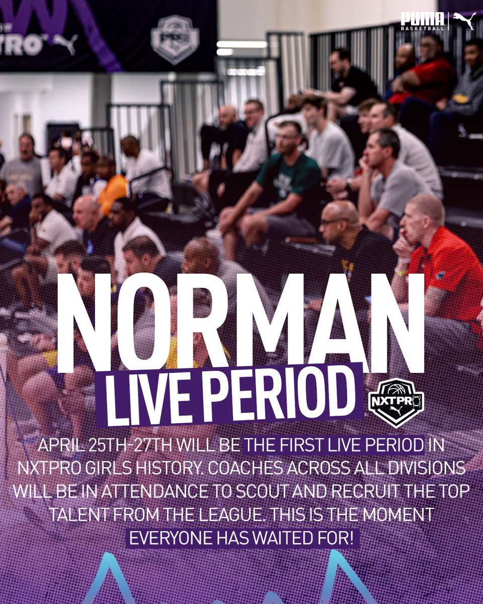 NXTPRO Girls League (@pro16g) on Twitter photo Our 1st Live Period EVER will be April 25th-27th👀
College Coach Registration➡️ nxtprohoops.com/standings/girl…
Schedule is Available Now via the NXTPRO Sports App!
#BeTheNXTPRO | <a href="/PUMAHoops/">PUMA Basketball</a> Our 1st Live Period EVER will be April 25th-27th👀
College Coach Registration➡️ nxtprohoops.com/standings/girl…
Schedule is Available Now via the NXTPRO Sports App!
#BeTheNXTPRO | <a href="/PUMAHoops/">PUMA Basketball</a>