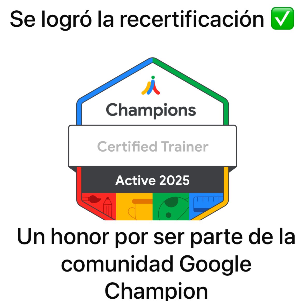 Leo (@leofenix1) on Twitter photo Se logró la recertification de #Google, un orgullo de seguir formando parte de esta grandiosa comunidad de #GoogleChampions.
#Educacion #México #Tamaulipas #MiguelAlemán Se logró la recertification de #Google, un orgullo de seguir formando parte de esta grandiosa comunidad de #GoogleChampions.
#Educacion #México #Tamaulipas #MiguelAlemán