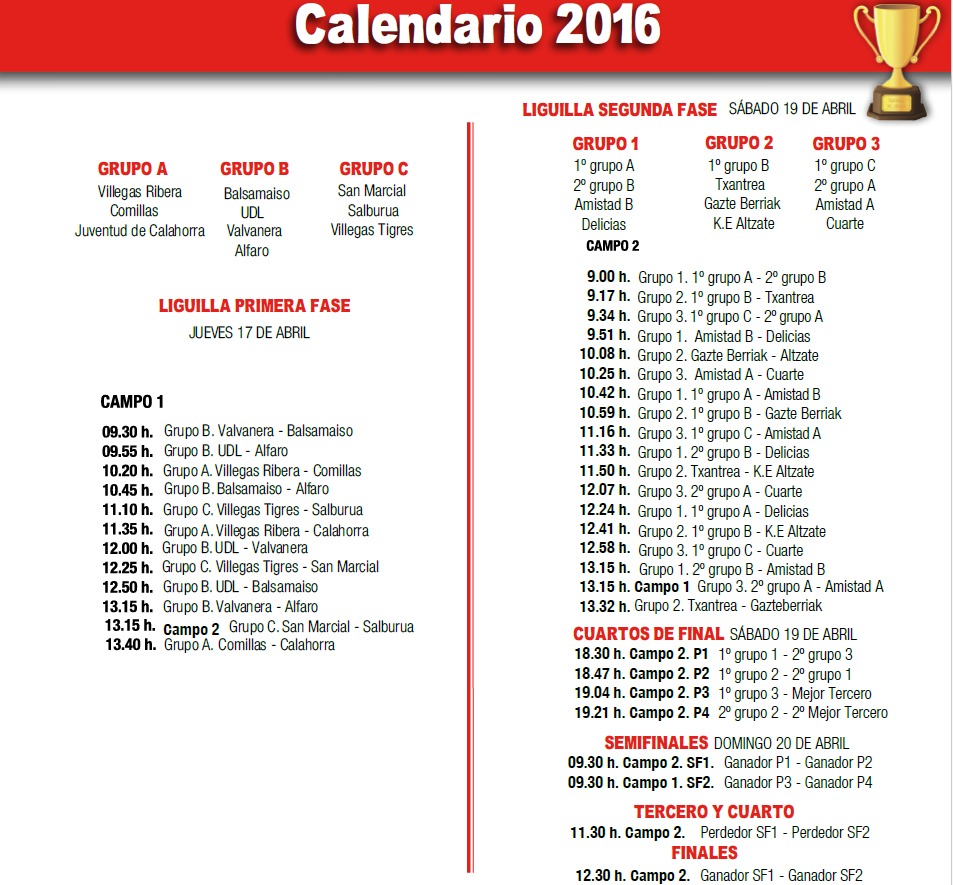 VillegasCD's tweet photo. Publicamos el calendario de las dos categorías, que podrán estar sujeto a cambios a algún cambio imprevisto. https://t.co/dcSWWZCzuS