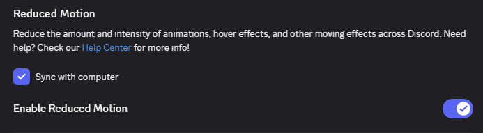 MasonReact's tweet image. Make sure you change these settings on @discord to save your FPS and help reduce input lag while gaming ๐
1. Settings > Game Overlay > Turn ALL 3 overlay settings OFF
2. Advanced > Turn off Hardware Acceleration
3. Accessibility > Turn ON Enable Reduced Motion
