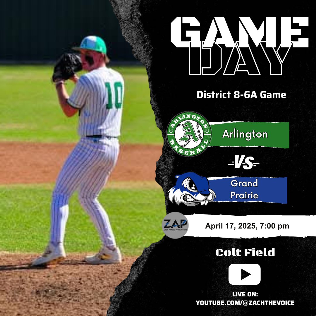 ππππ πΌπ§π£π€π‘π (@zachthevoice) on Twitter photo Game DayβΌοΈ
Arlington looks to solidify its playoff seeding while honoring their Seniors tonight!
ποΈ <a href="/GPHSBaseball/">Gopher Baseball</a>
π Colt Field
β°οΈ 7pm
βΆοΈyoutube.com/@zachthevoice
πPops & Patsy Arnold
ππ²
linktr.ee/ZachTheVoice Game DayβΌοΈ
Arlington looks to solidify its playoff seeding while honoring their Seniors tonight!
ποΈ <a href="/GPHSBaseball/">Gopher Baseball</a>
π Colt Field
β°οΈ 7pm
βΆοΈyoutube.com/@zachthevoice
πPops & Patsy Arnold
ππ²
linktr.ee/ZachTheVoice