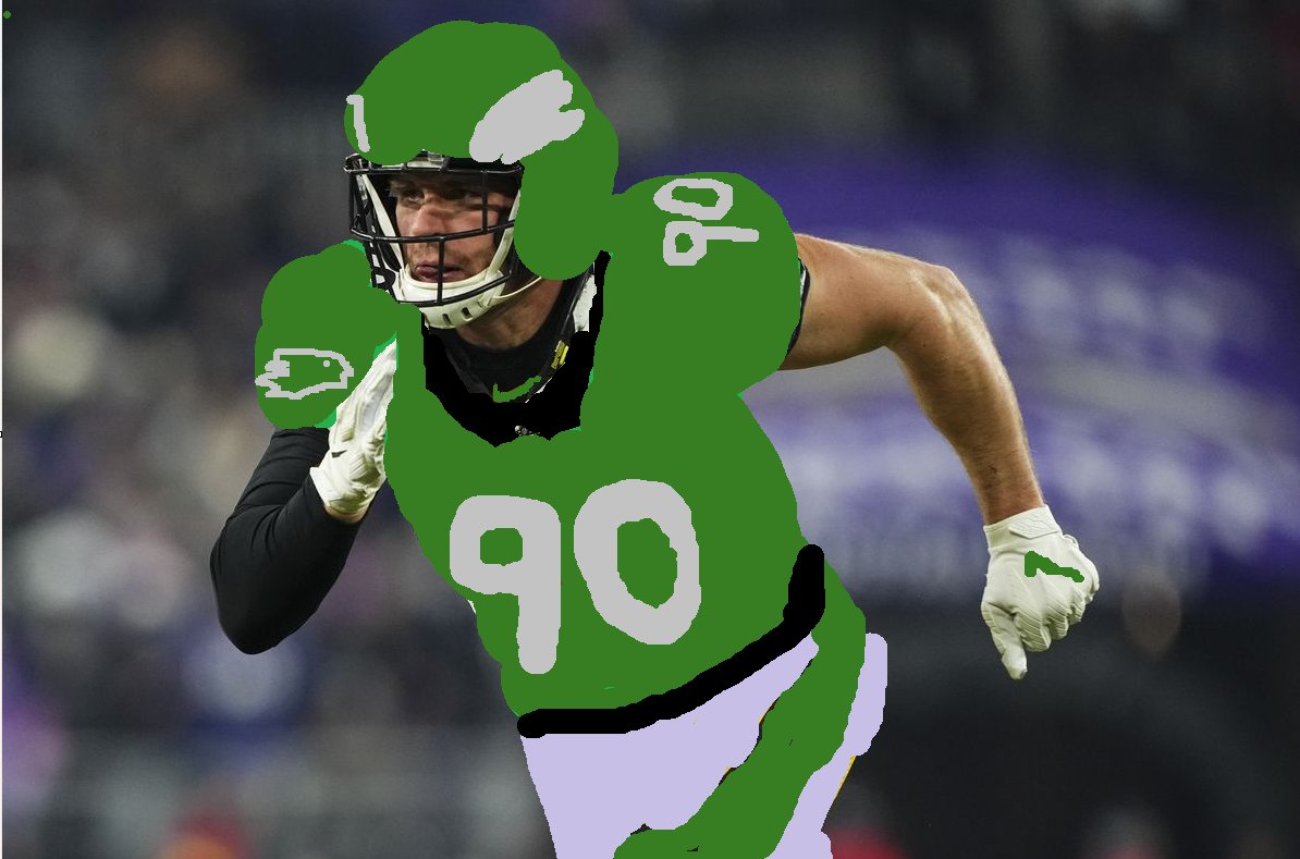 intl_nicholas's tweet image. First look at TJ Watt in the Eagles Kelly Green jersey