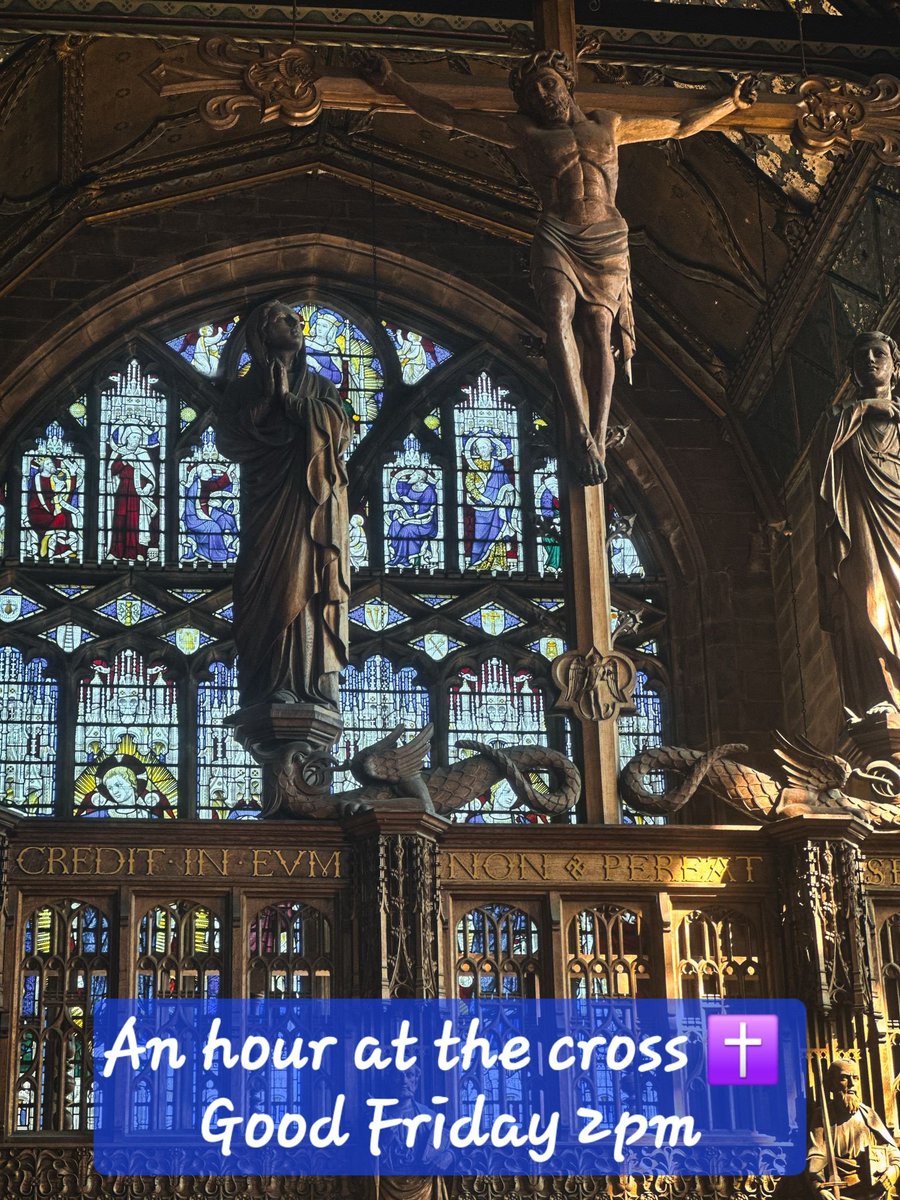 St Mary in the Baum Rochdale (@stmaryinthebaum) on Twitter photo #GoodFriday An hour at the Cross. 2pm. All are welcome to join us.
#passion #Lent #thelasthour #comper #niniancomper <a href="/DioManchester/">Diocese of Manchester</a> <a href="/churchofengland/">The Church of England</a> <a href="/ManDioGF_PM/">ManDio Growing Faith Programme Manager</a> <a href="/RochdaleCouncil/">Rochdale Borough Council</a> #GoodFriday An hour at the Cross. 2pm. All are welcome to join us.
#passion #Lent #thelasthour #comper #niniancomper <a href="/DioManchester/">Diocese of Manchester</a> <a href="/churchofengland/">The Church of England</a> <a href="/ManDioGF_PM/">ManDio Growing Faith Programme Manager</a> <a href="/RochdaleCouncil/">Rochdale Borough Council</a>