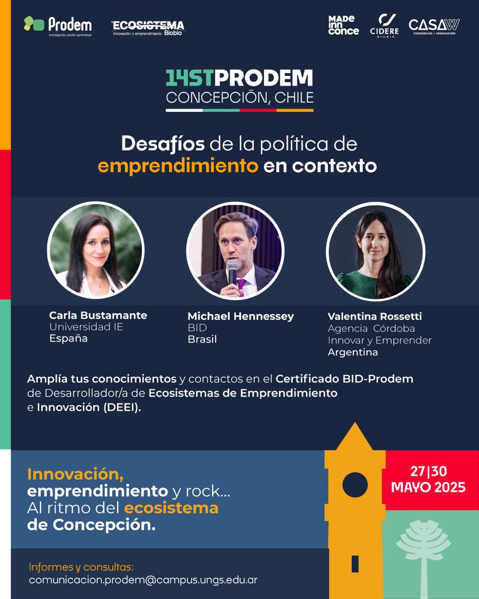 🌎 ¿Cómo diseñar políticas de emprendimiento efectivas en contextos cambiantes?

Con referentes de España, Brasil y Argentina, exploraremos los desafíos actuales y futuros. 

⚠️ ¡Atención! Solo quedan 15 días para inscribirte
🔗Inscripción: es.surveymonkey.com/r/14STDEEIConce