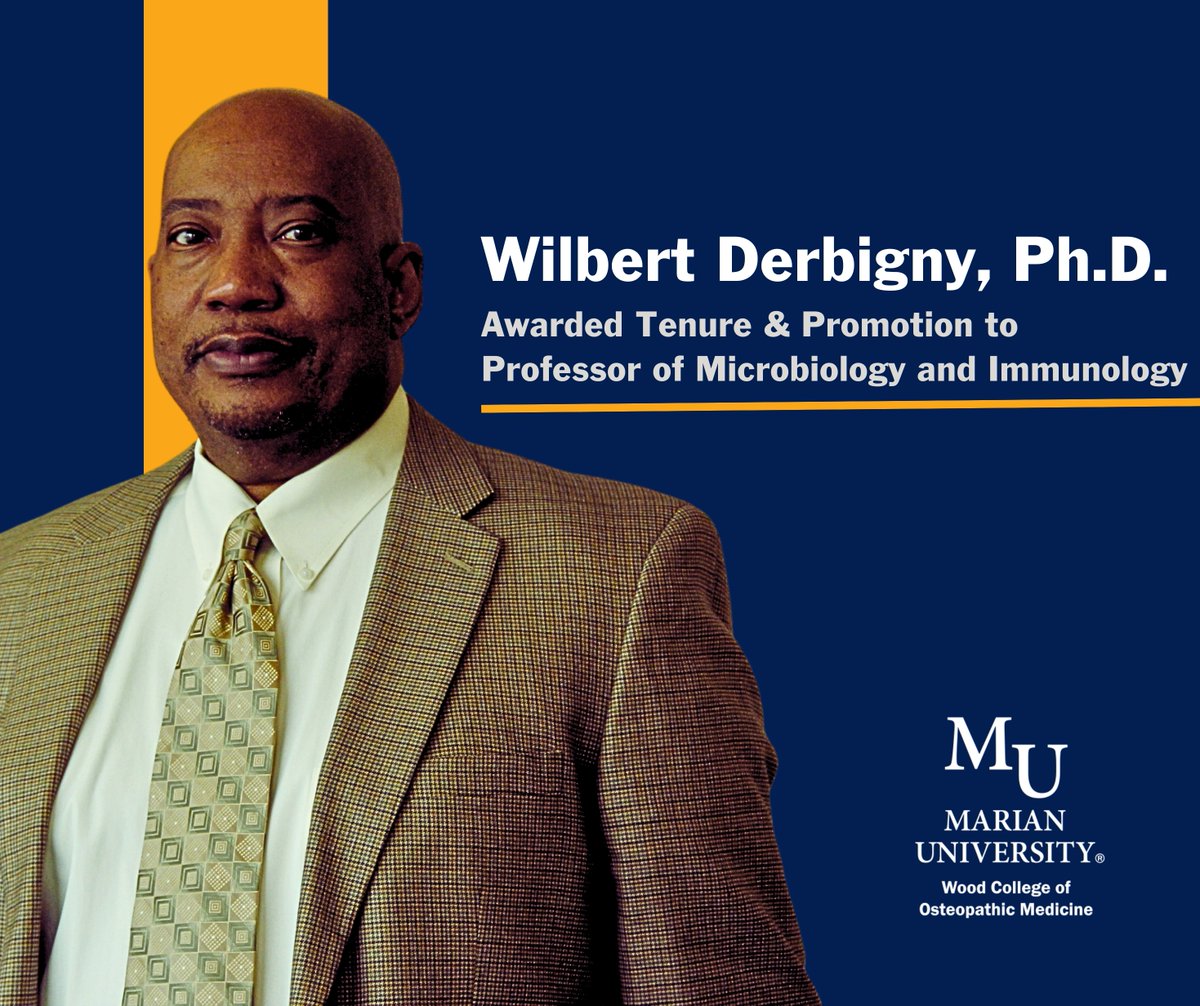Congrats to Wilbert Derbigny, Ph.D., on his promotion to Full Professor and tenure. His demonstration of teaching excellence, significant research contributions, and dedicated service to the academic community exemplify the qualities we value most in our faculty leadership.