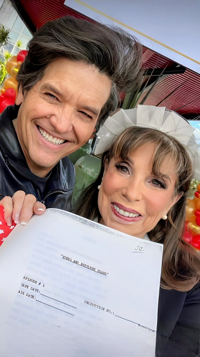 <a href="/michaeldamian1/">Michael Damian</a> Congrats to the beautiful <a href="/KATELINDER/">KATE LINDER</a> s 43rd Anniversary on <a href="/YandR_CBS/">Young and Restless</a> - what an amazing milestone! 👏👏🎉🎉💕💕