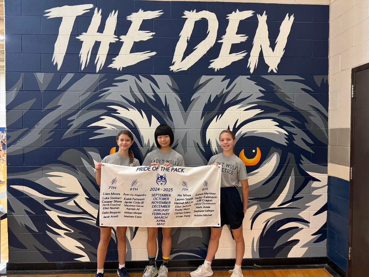 Wolf Pack Nation (@wolfden101) on Twitter photo Girl’s athletics celebrated our PRIDE OF THE PACK recipients this morning for 7th grade:
Presley Munn, Clarissa Solano, and Vivian Chang. Well done ladies!! <a href="/NeisdAthletics/">NEISD ATHLETICS</a> <a href="/NEISD/">North East ISD</a> <a href="/TejedatW/">TejedaNEISD</a> Girl’s athletics celebrated our PRIDE OF THE PACK recipients this morning for 7th grade:
Presley Munn, Clarissa Solano, and Vivian Chang. Well done ladies!! <a href="/NeisdAthletics/">NEISD ATHLETICS</a> <a href="/NEISD/">North East ISD</a> <a href="/TejedatW/">TejedaNEISD</a>