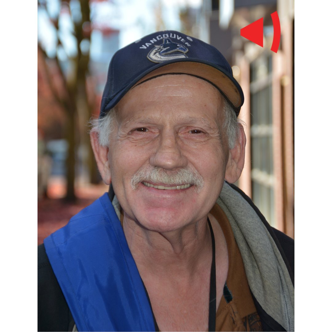 Megaphone's April vendor of the month is Bernie! Bernie is a longtime DTES resident who has been a part of the Megaphone family since 2015.  Bernie sells outside of the High Point liquor store on East Hastings and Slocan in Vancouver and is a member of our Vendor Advisory Board.