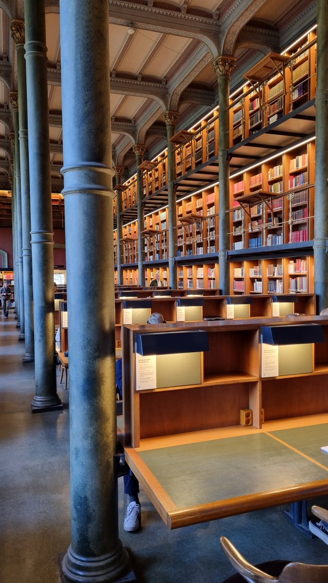de_dedris's tweet photo. Exploring the grand halls of @kungbib during #ErasmusPlusLV job shadowing visit. Learning about their plans to migrate from Aleph to @FOLIO_LSP. Valuable insights for @LNB_lv  future ILS considerations! #lnbmācās #pieaugušoizglītotājs https://t.co/vhrnPoMQva