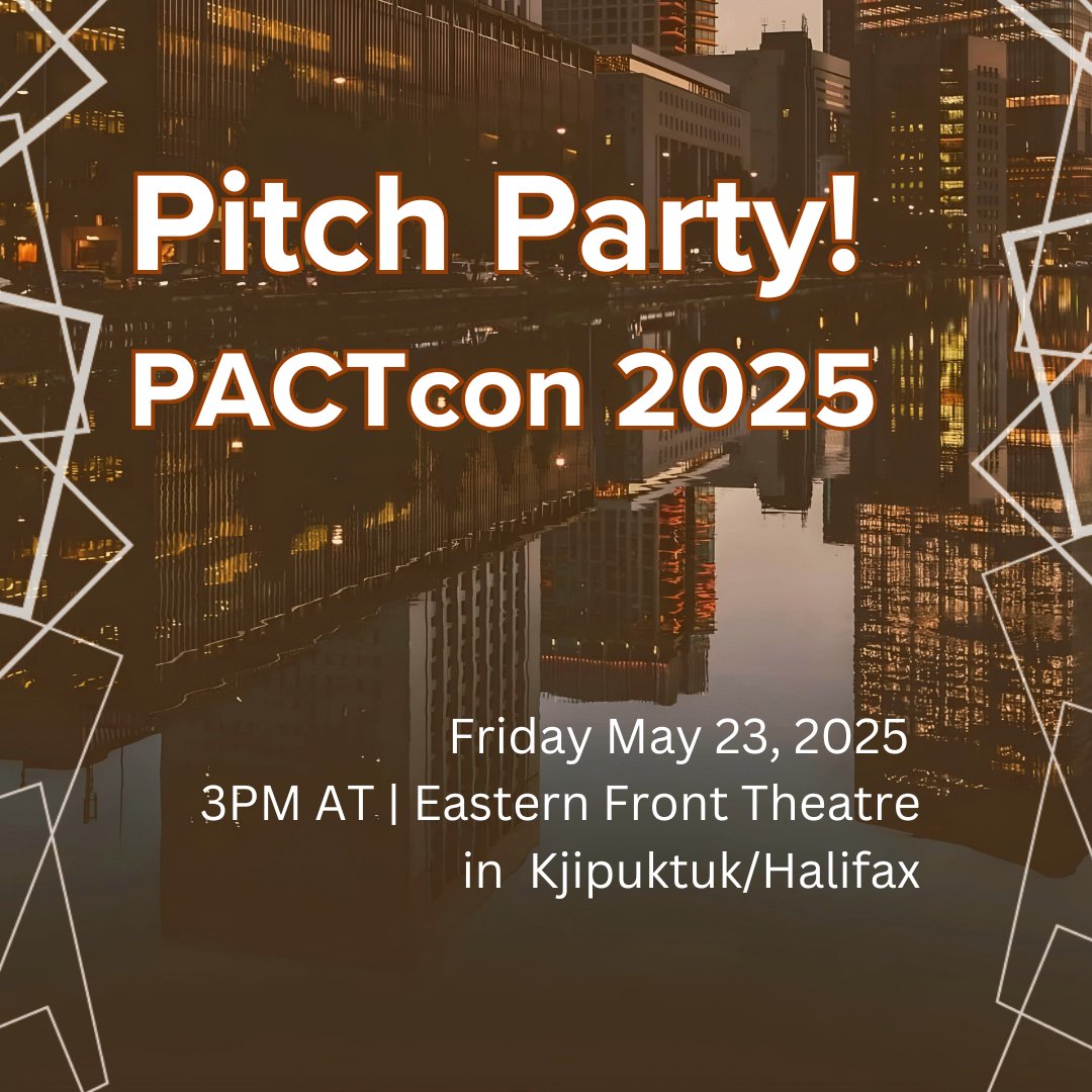 Apply by April 21 to join the PACTcon PITCH PARTY hosted by Boca del Lupo, happening on Friday, May 23rd from 3 to 5pm at Eastern Front Theatre as a part of PACTcon 2025!

tinyurl.com/pitch9