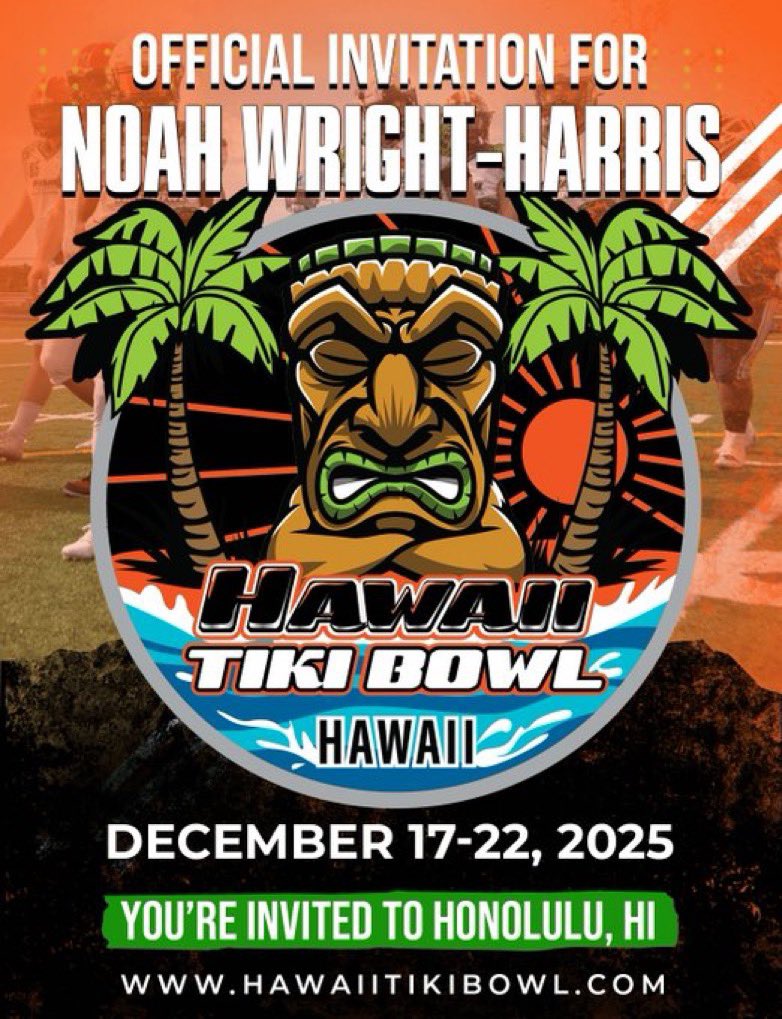 Extremely blessed to receive an invite to the Tiki Hawaiian Bowl!🙏🏾