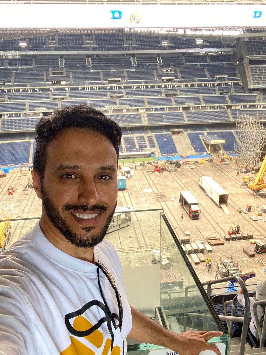 July of last year at santiago bernabeu. 
Real Madrid was and still under construction 😜

Forca Barcalona ✌️