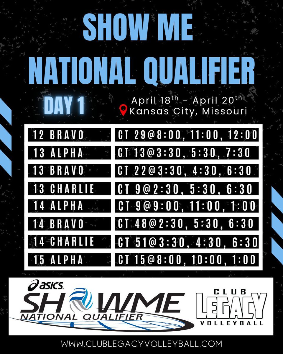 Here we go again! Good luck to our teams heading to Kansas City, MO, for the second week of the Show Me National Qualifier! 

#ShowMeNationalQualifier