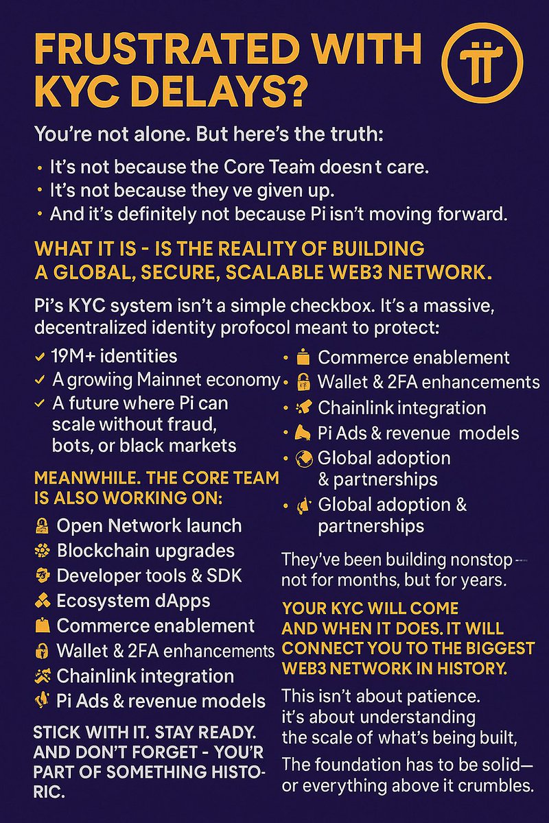 Future will see tremendous growth in both the value and utility of $Pi.

 REAL REVOLUTION IS YET TO COME!!!

#PiNetwork ⚡