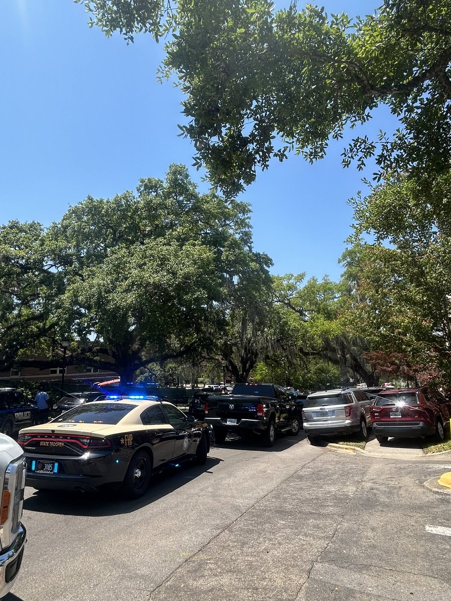 Here on FSU’s campus.

Not hearing many noises at this part save for the occasional siren and the helicopter above. 

I’ve passed a handful of students. All had fear and tears on their faces.
