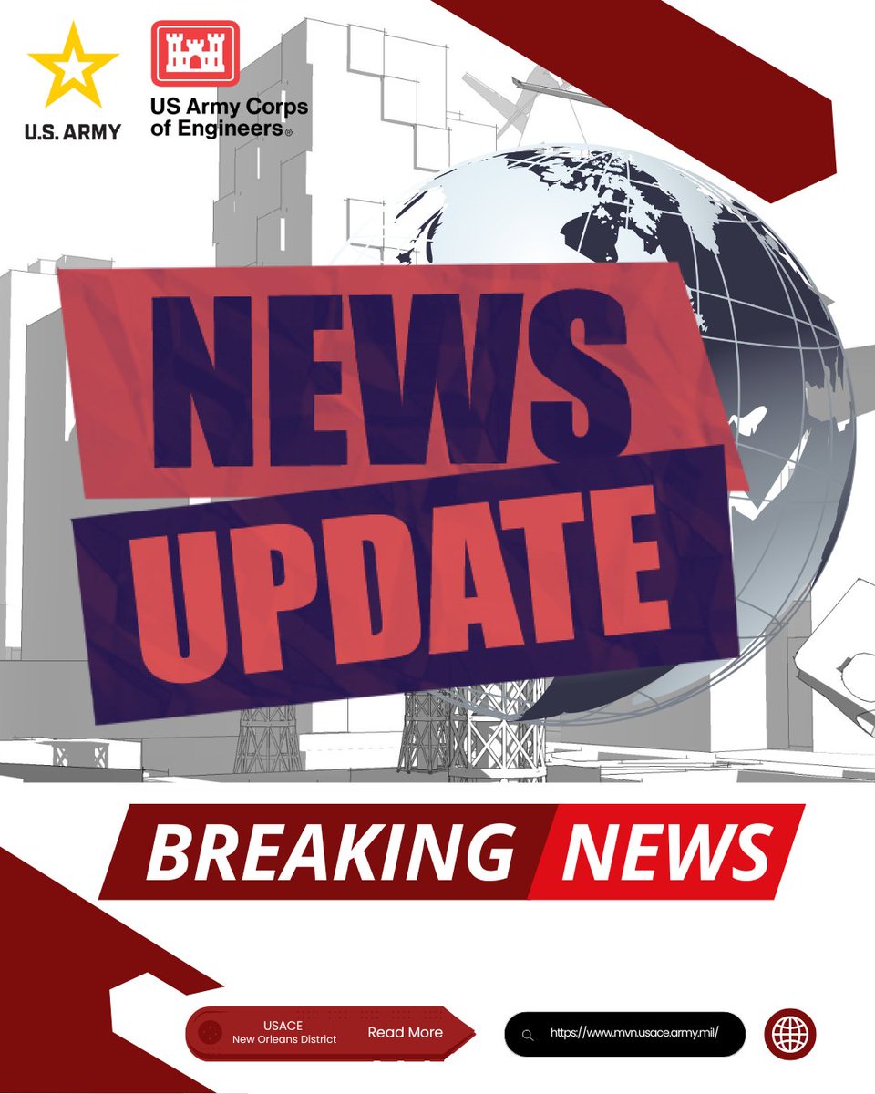 The U.S. Army Corps of Engineers released the final Environmental Assessment (EA) and Finding of No Significant Impact (FONSI) for the proposed Neptune Pass flow reduction structure on April 16, 2025.

For more information: mvn.usace.army.mil/Media/News-Rel…