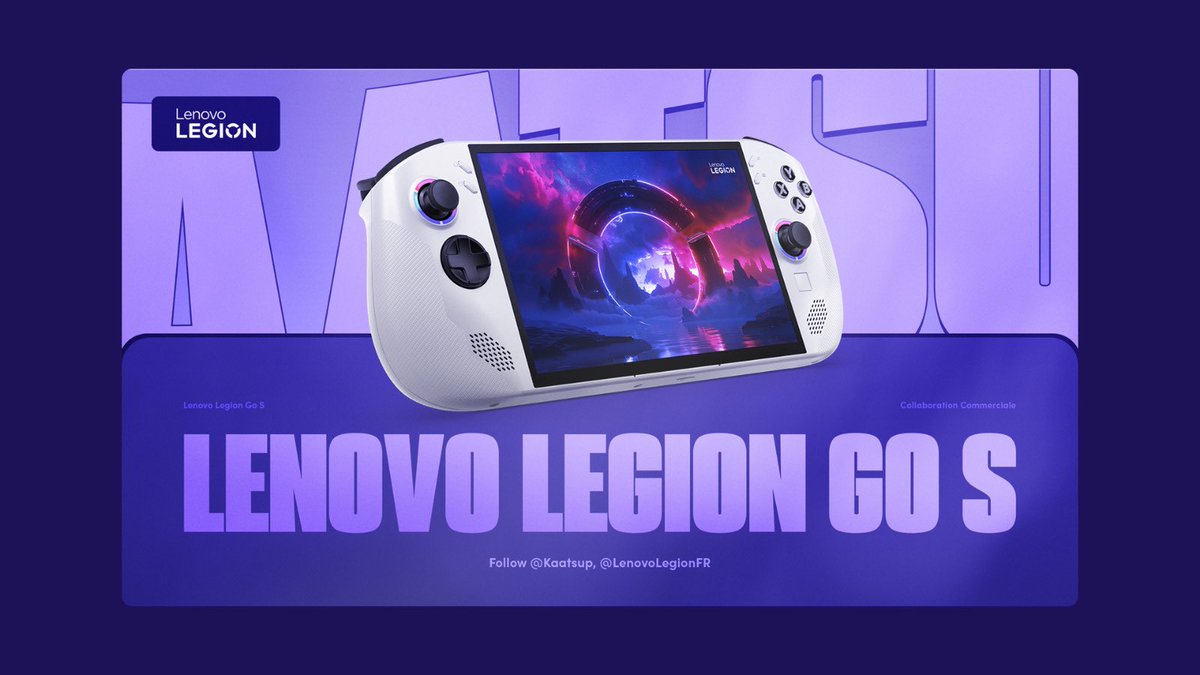 📣 CONCOURS ✨
Tente ta chance pour gagner une Lenovo Legion Go S 🎮🔥 !

Pour participer :
1️⃣ Follow <a href="/Kaatsup/">kalina</a> &amp; <a href="/LenovoLegionFR/">Lenovo Legion France</a>
2️⃣ Like &amp; Repost 

📆 fin du concours : samedi 26 avril 

Bonne chance à tous ! 🍀

#TeamLegion Publicité