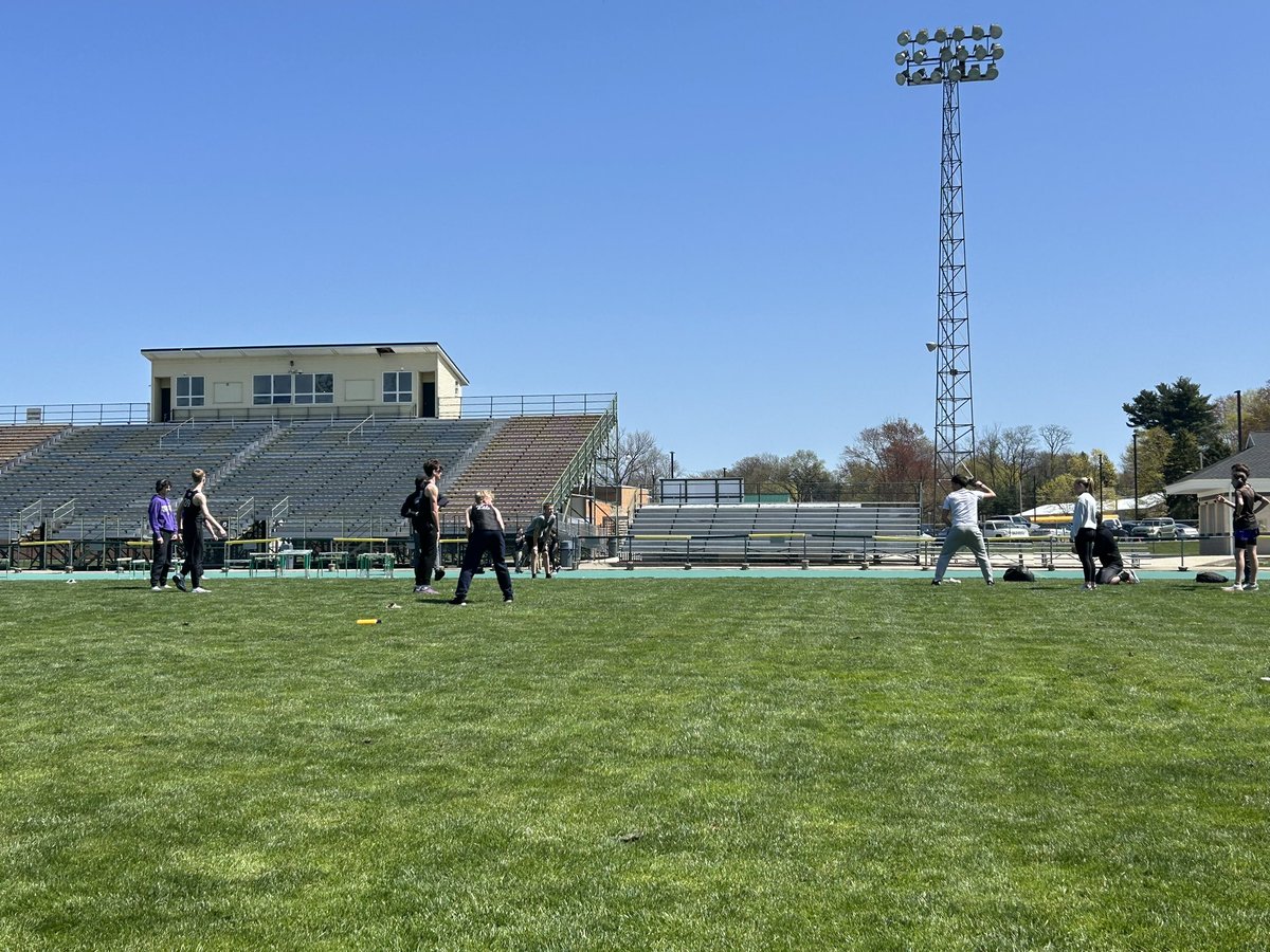 The calm before the storm…relaxing on a beautiful day getting ready for the Lorain County Invitational👊