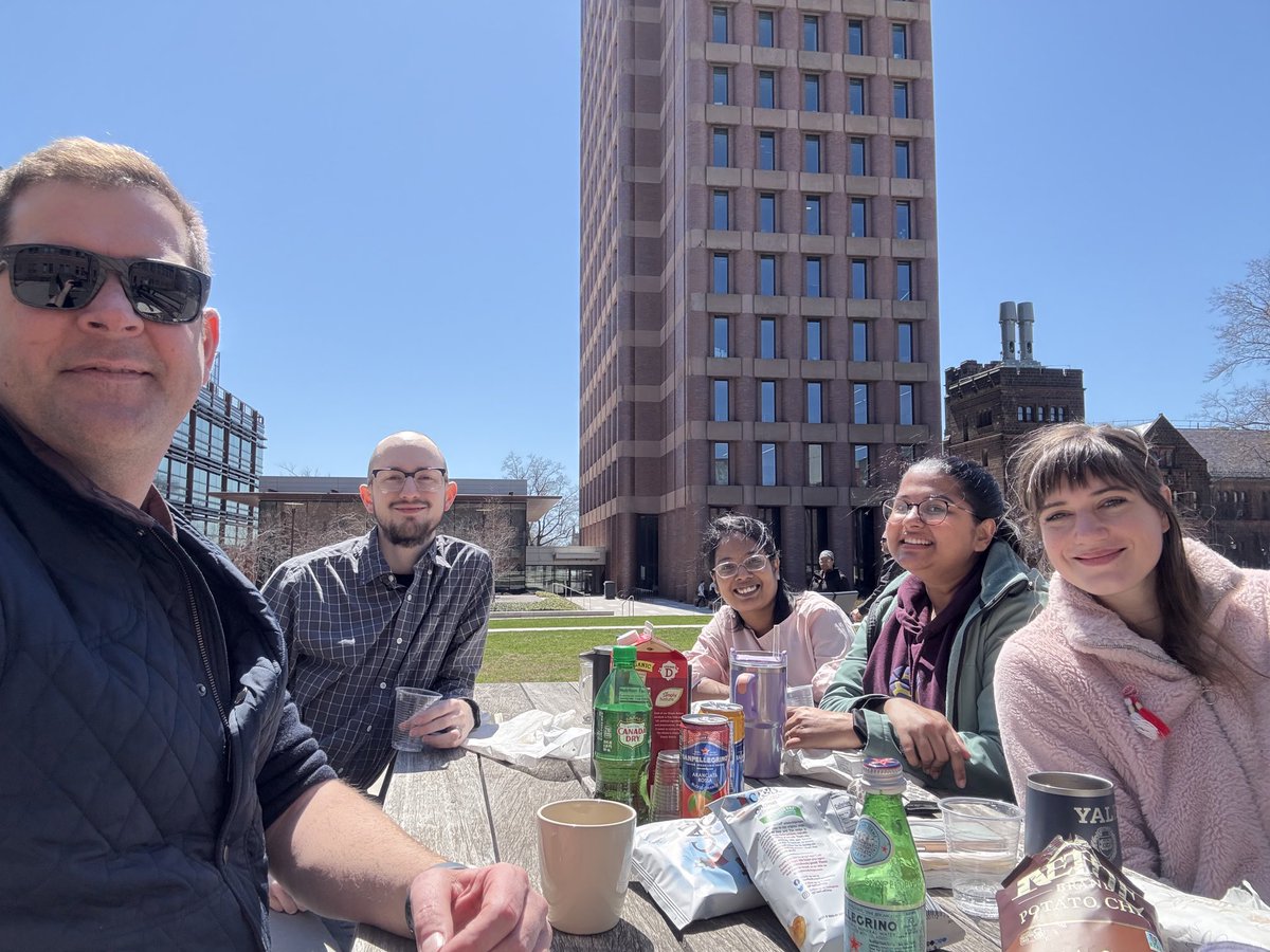 Enjoying lunch as Spring approaches