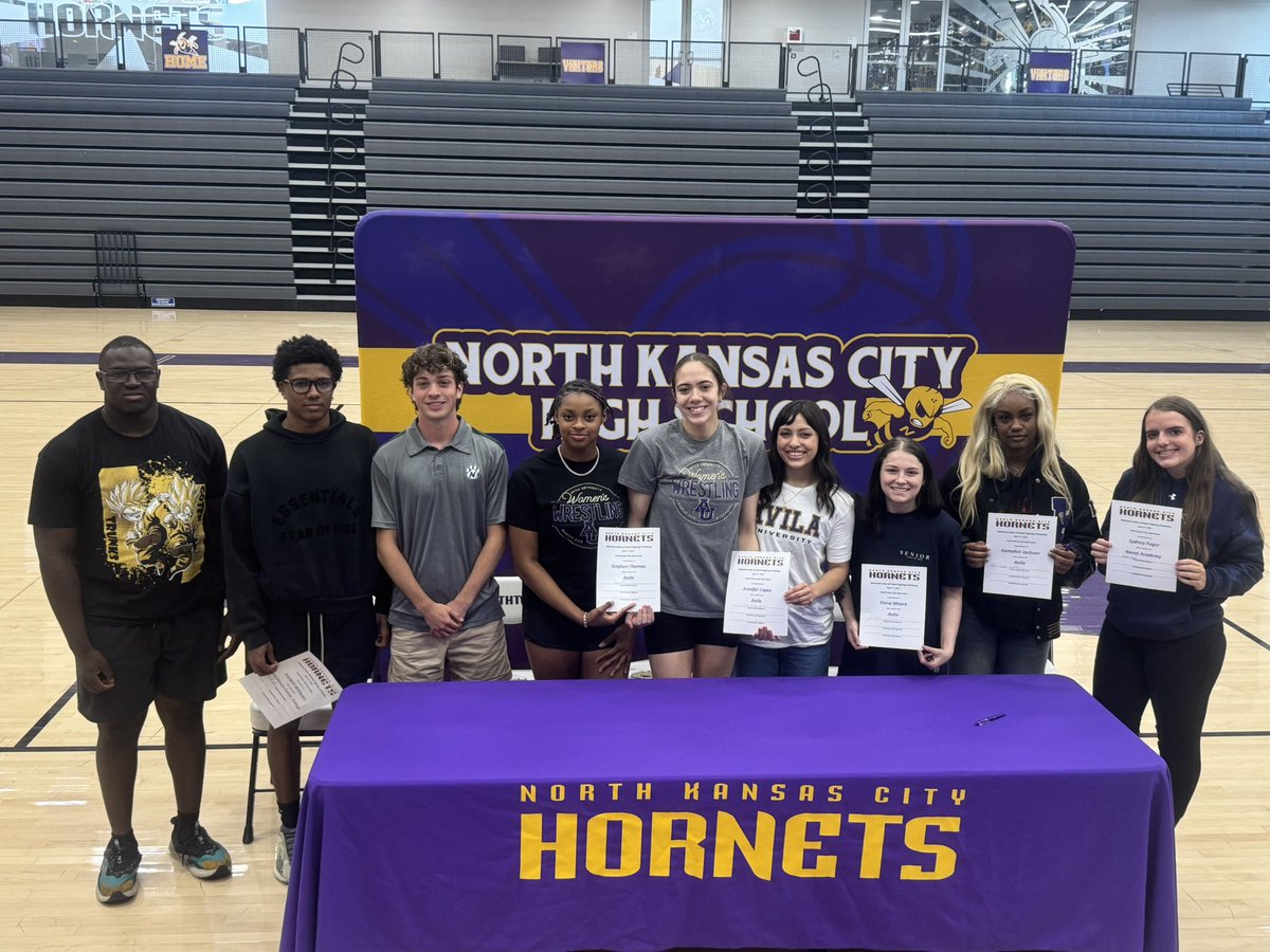David Garrison (@nkchs_ad) on Twitter photo Congratulations to our Hornets who will be continuing their athletic careers at the collegiate level! <a href="/N2SportsNKCHS/">Northtown Hornet Sports</a> Congratulations to our Hornets who will be continuing their athletic careers at the collegiate level! <a href="/N2SportsNKCHS/">Northtown Hornet Sports</a>