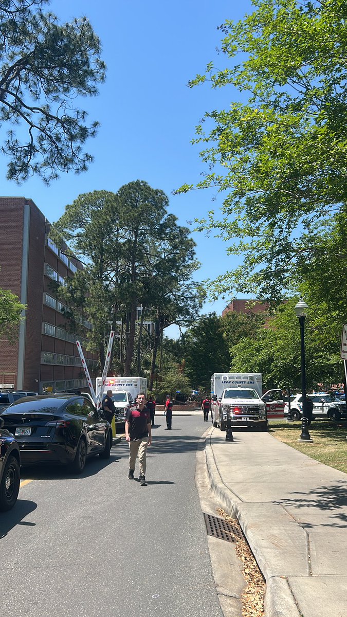 This is as far as I’m able to go. A short walk from the student union building, where the shooting reportedly took place.