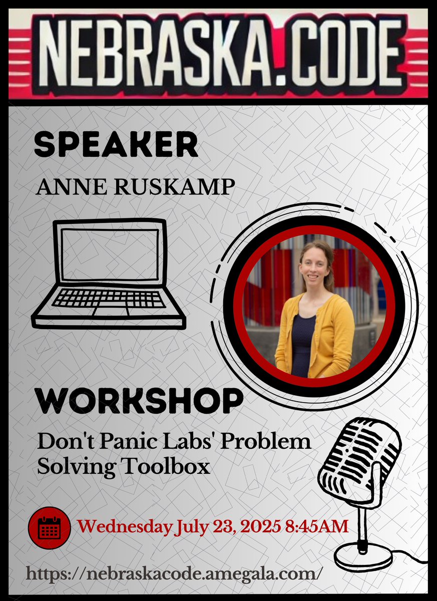 Amegala (@amegala) on Twitter photo Anne Ruskamp is co-hosting a Full-Day Workshop on Don't Panic Labs Problem Solving Toolbox July 23rd at Nebraska.Code().
nebraskacode.amegala.com
<a href="/DontPanicLabs/">Don't Panic Labs</a> #ProblemSolving #TechWorkshop #Nebraska <a href="/MeridianBiz/">Meridian Business, LLC</a> <a href="/OmahaOfficial/">Official City of Omaha</a> <a href="/Nebraska_OCIO/">Nebraska Office of the CIO</a> <a href="/omahanehr/">City of Omaha HR</a> <a href="/CityofCB/">CityofCouncil Bluffs</a> Anne Ruskamp is co-hosting a Full-Day Workshop on Don't Panic Labs Problem Solving Toolbox July 23rd at Nebraska.Code().
nebraskacode.amegala.com
<a href="/DontPanicLabs/">Don't Panic Labs</a> #ProblemSolving #TechWorkshop #Nebraska <a href="/MeridianBiz/">Meridian Business, LLC</a> <a href="/OmahaOfficial/">Official City of Omaha</a> <a href="/Nebraska_OCIO/">Nebraska Office of the CIO</a> <a href="/omahanehr/">City of Omaha HR</a> <a href="/CityofCB/">CityofCouncil Bluffs</a>