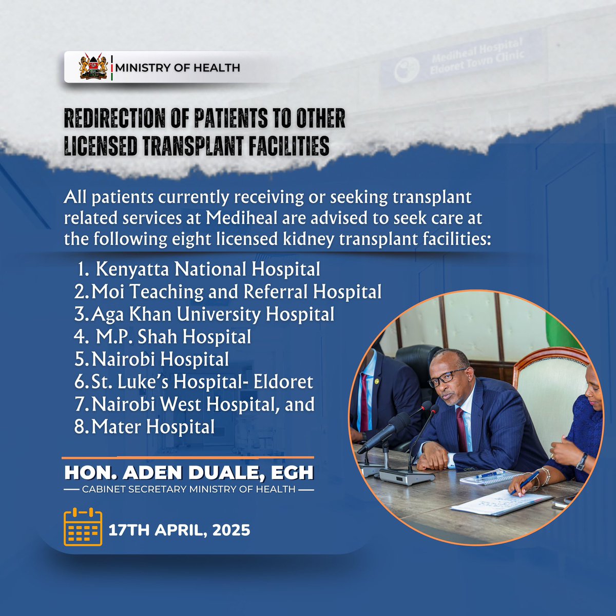 Ministry of Health (@moh_kenya) on Twitter photo 