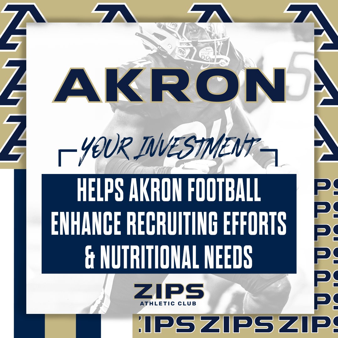 Zips Football's greatest need is to Enhance their Recruiting Efforts &amp; Nutrition! Help us achieve our goal by making a gift! 🏈

Invest Now 👉 bit.ly/ZipsFootball 

#GoZips l 🦘
