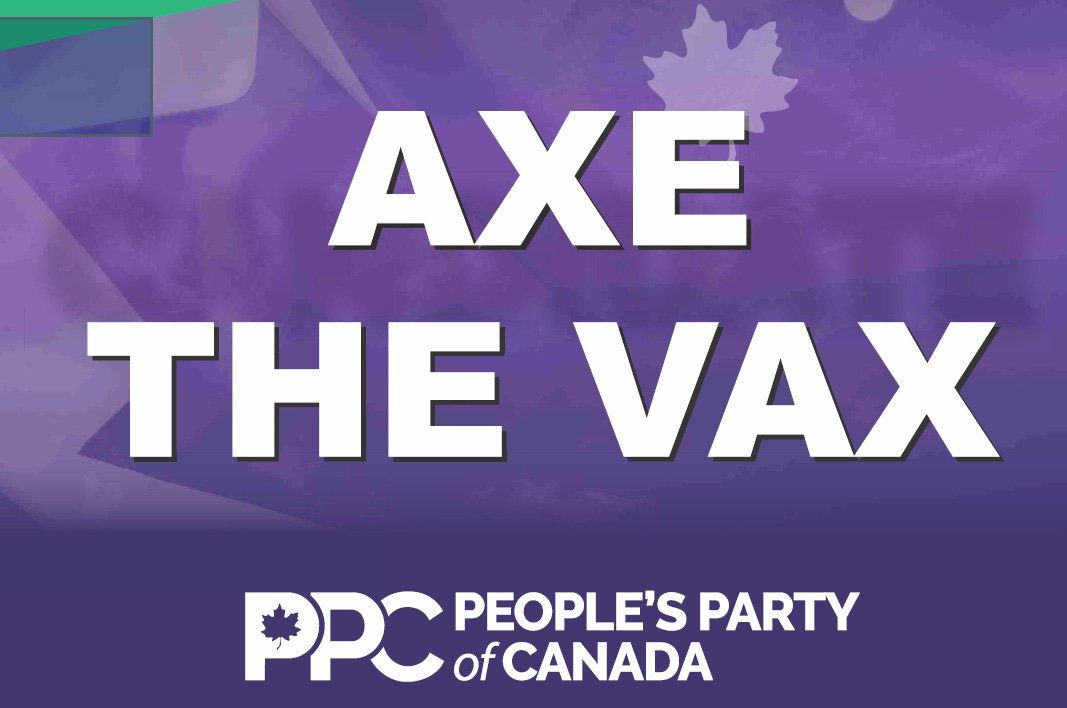 The <a href="/peoplespca/">People's Party of Canada</a>, <a href="/MaximeBernier/">Maxime Bernier</a> and <a href="/DJSpeicher/">David J Speicher PhD DTM</a> call for a moratorium on the modRNA vaccines, a ban on the COVID-19 modRNA vaccines, and support for the vaccine-injured.  We must return to a balanced and evidence-based approach in medical science and transparency in health policy