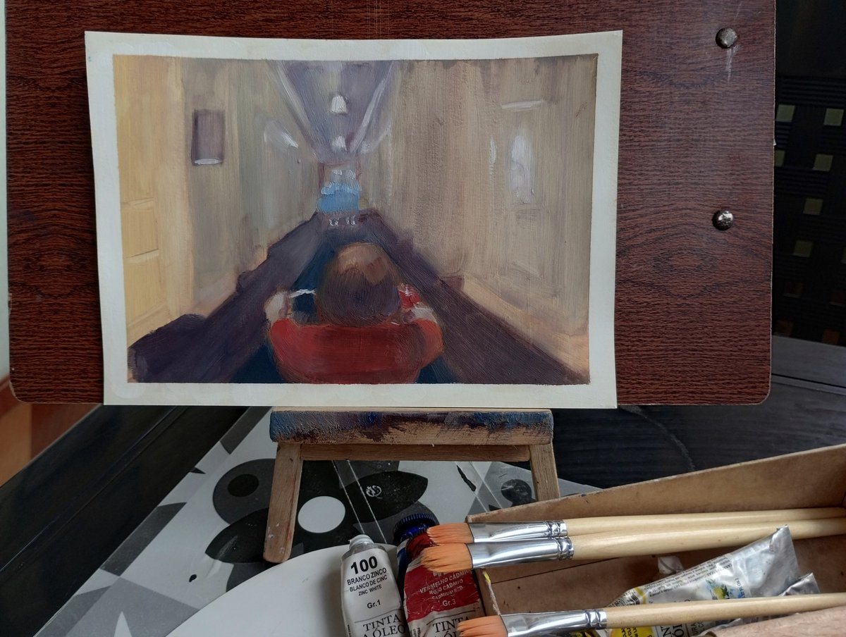 VenitArtwork's tweet photo. Estudo de frame de filme.
O iluminado.
#theshining #oiluminado #study #terror #oilpainting #tradicionalart #art https://t.co/G4pZ6LCa9r