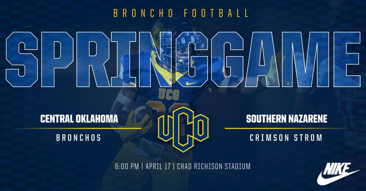 UCO Football (@ucobronchofb) on Twitter photo Catch the Bronchos in action tonight!
Kickoff <a href="/6/">Adrián Lamo</a>:00 PM 🏈
#RollChos #UCOSpringGame #BronchoFootball Catch the Bronchos in action tonight!
Kickoff <a href="/6/">Adrián Lamo</a>:00 PM 🏈
#RollChos #UCOSpringGame #BronchoFootball
