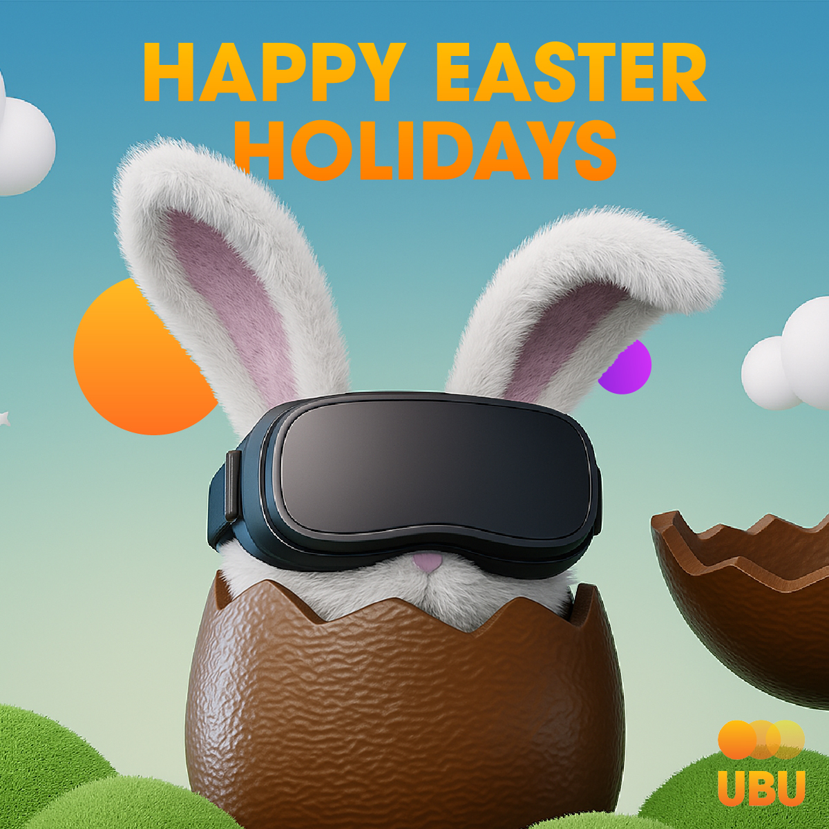 playUBU's tweet photo. May your Easter be filled with egg-stra joy as the physical and digital worlds collide.
Here’s to celebrating in the metaverse and beyond.
#HappyEaster #playUBU #Web3Joy https://t.co/YjxGb5bghy