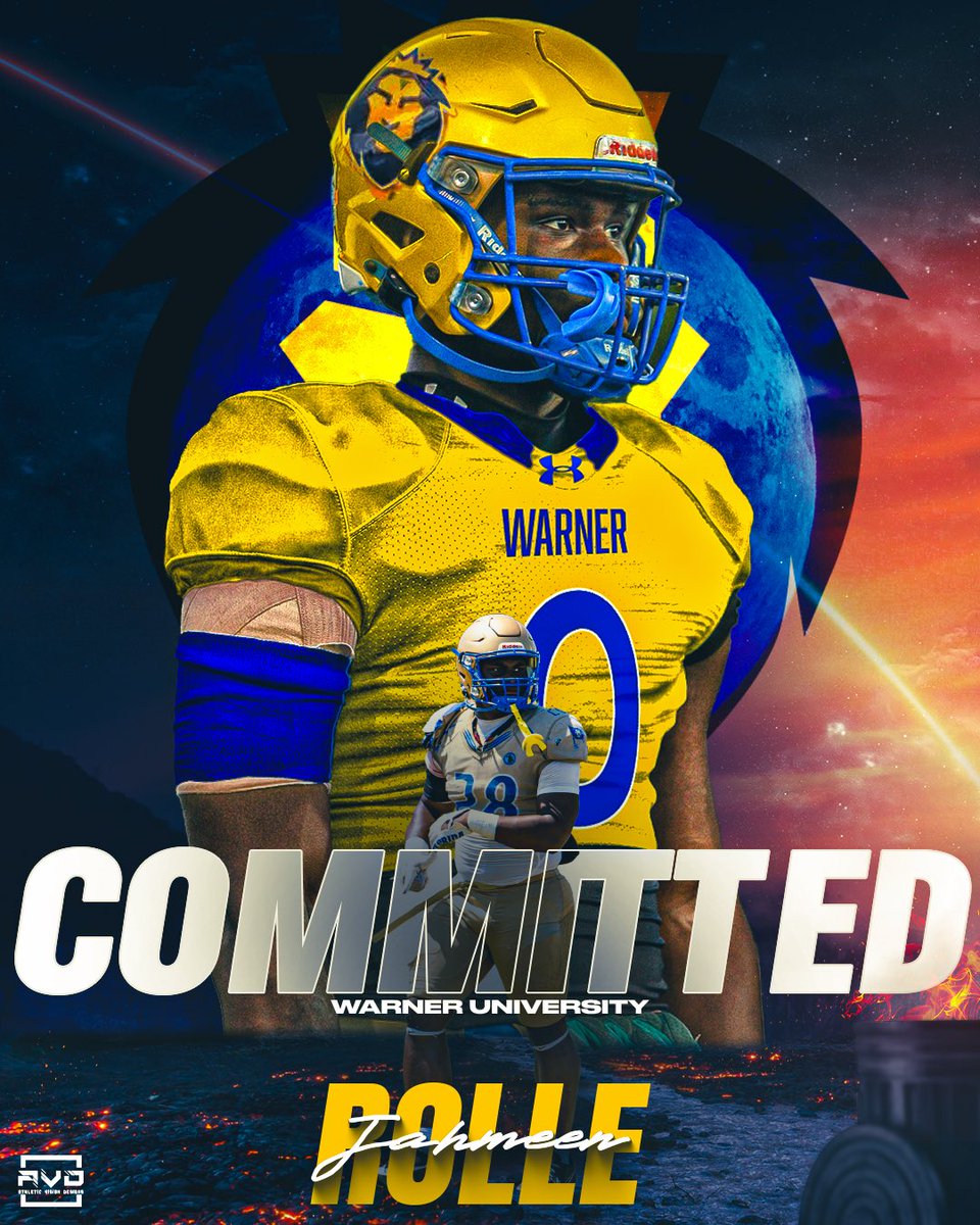 Jah’Meen “Jahh” Rolle ✞ (@jahmeenrolle) on Twitter photo Exited to announce that i am 100% committed to The Warner University 🏠🦁💙💛
#GoRoyals🦁
<a href="/WarnerUFootball/">Warner Football</a>
<a href="/dburks88/">Dialleo Burks Sr.</a>
<a href="/SnapWoodDLegend/">Coach Snap Wood</a>
<a href="/CoachSquatty/">Coach Bell</a>
<a href="/TheMainlandHSFB/">Mainland High School Football</a> Exited to announce that i am 100% committed to The Warner University 🏠🦁💙💛
#GoRoyals🦁
<a href="/WarnerUFootball/">Warner Football</a>
<a href="/dburks88/">Dialleo Burks Sr.</a>
<a href="/SnapWoodDLegend/">Coach Snap Wood</a>
<a href="/CoachSquatty/">Coach Bell</a>
<a href="/TheMainlandHSFB/">Mainland High School Football</a>
