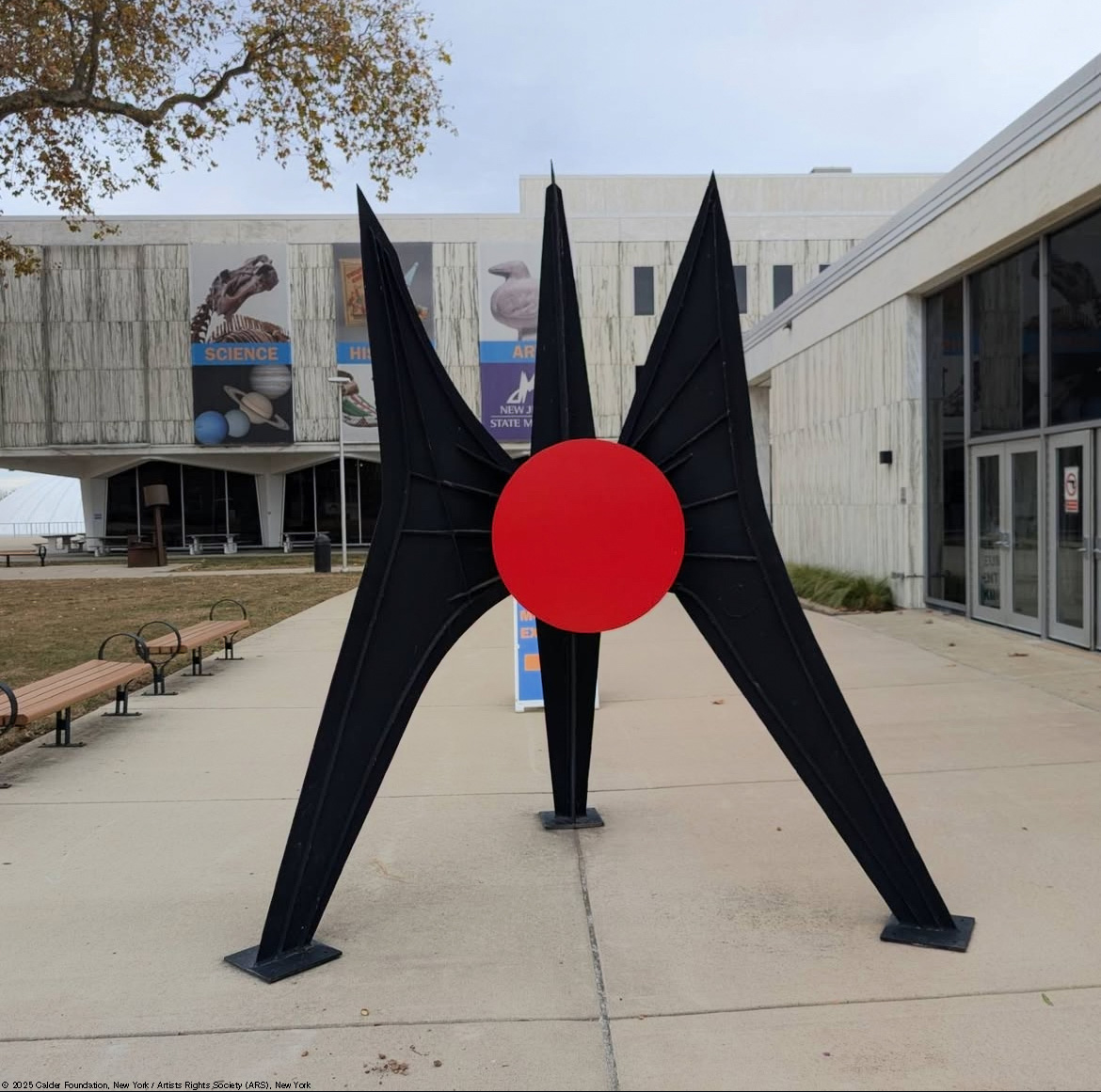 An intermediate maquette of Calder’s monumental El Sol Rojo in Mexico City, the stabile seen here is on view at the New Jersey State Museum, Trenton. Read more: tinyurl.com/mpejvpyn