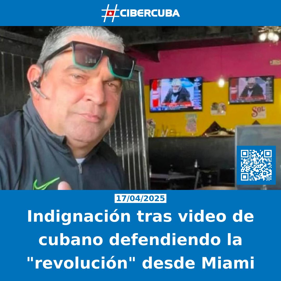CiberCuba's tweet image. Indignación tras video de cubano defendiendo la "revolución" desde Miami
Leer más: shrlnk.org/noticias/2025-…