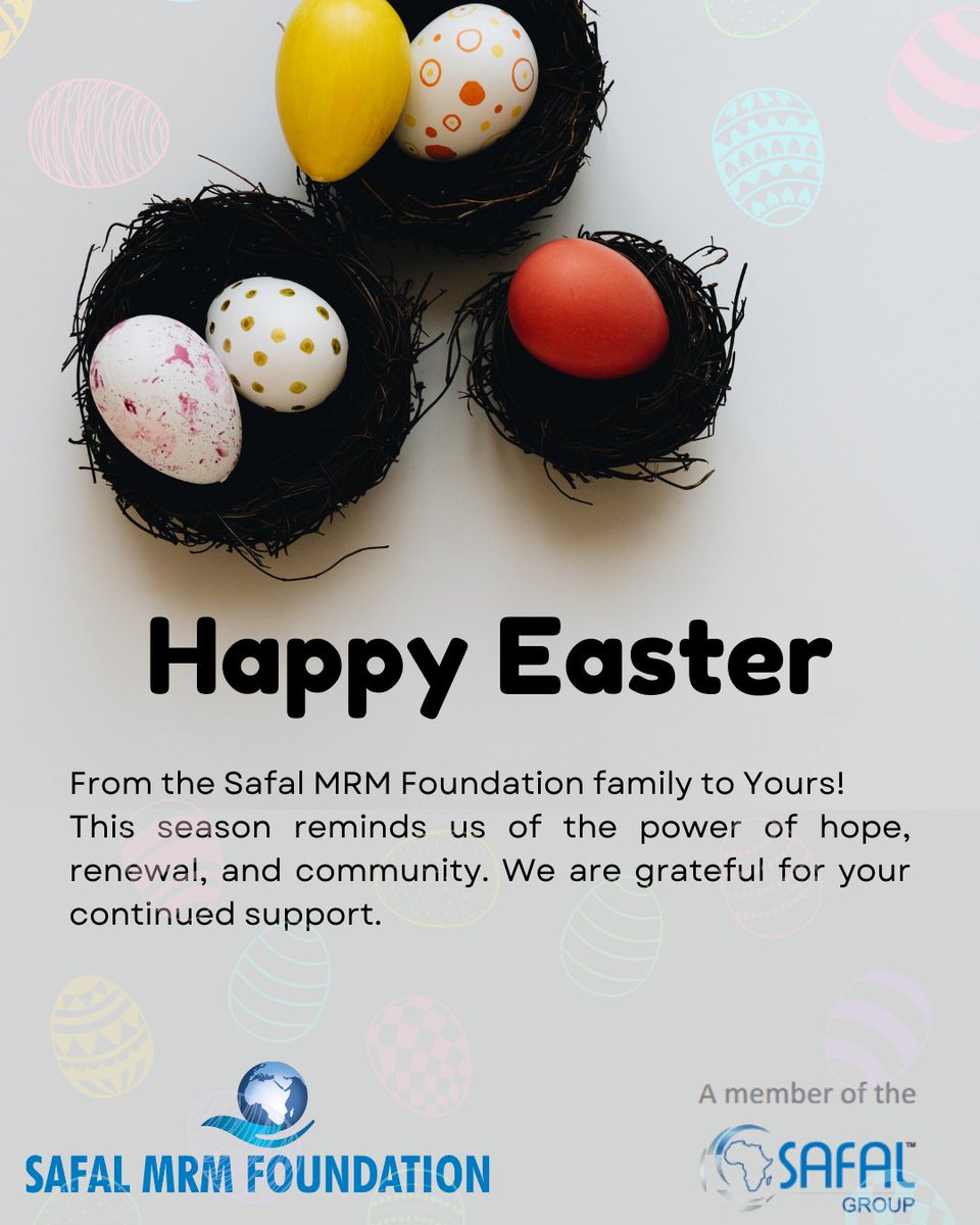 We wish you a happy #Easter 
#safalcares