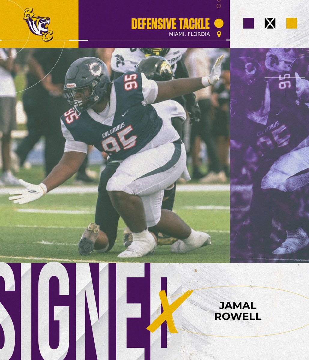GoTigers_FB's tweet image. ✍️ 𝓢𝓘𝓖𝓝𝓔𝓓     

Welcome to the Tiger family, @JamalRowell ! 🐅
 
#VISION