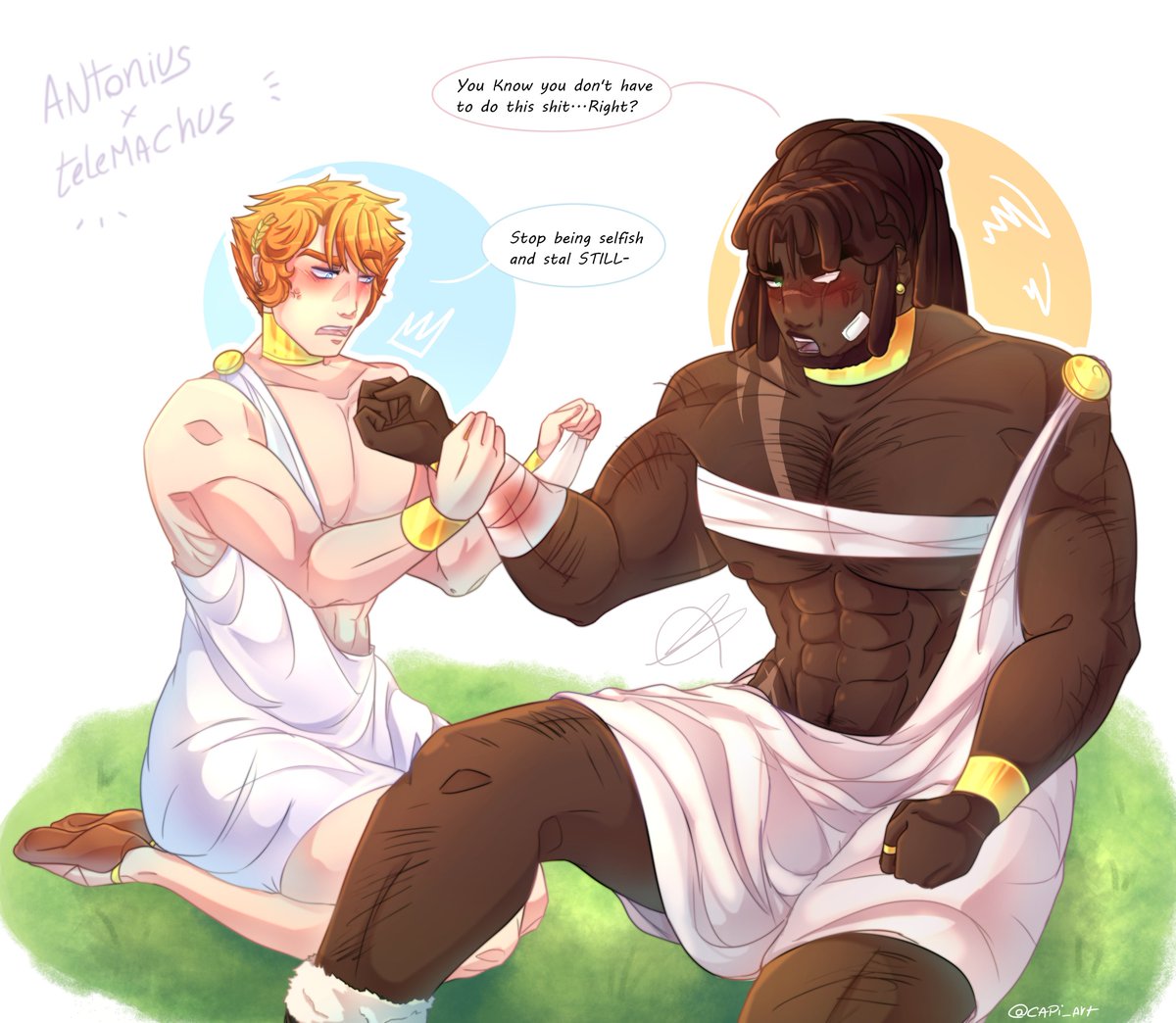 CapiArts's tweet image. Dibujo SHARPWOLF-Epic The Musical [ya me viene la funa yupii...NO OTRA VEZ-😭!]

#epicthemusical #Epic #telemachus #Antinous #sharpwolf #fanart #Ship #shipart #Ships #Musical #TelemachusxAntinous