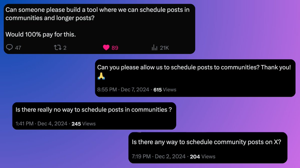 1. Validated the problem, 
2. Built a tool x-ninja.com 
3. Contacted all people who said they would pay for it

0 responses, 0 users, 0 views

epic fail