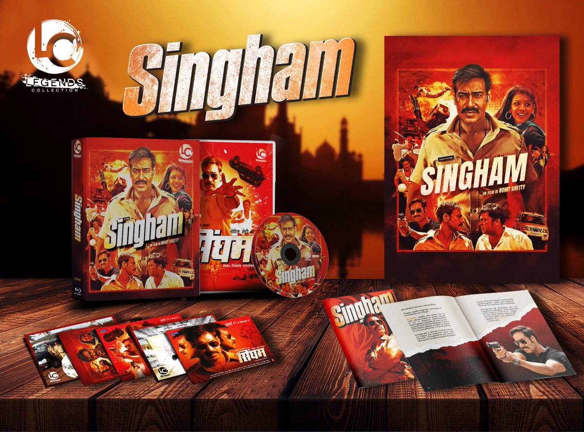 disc_connected's tweet photo. ***ANNOUNCEMENT***
Coming on June 9th on Blu-ray in Italy from new boutique label #LegendsCollection: #Singham (2011)!
FROM INDIA WITH FURY!
Here comes SINGHAM, cult of Bollywood action cinema and first chapter of the successful "Cop Universe" saga created by director Rohit Shetty.
LEGENDS COLLECTION PICTURES presents for the first time in Europe an explosive film: action, laughter, music, romance and a protagonist with an irrepressible charisma.
An honest, small town cop is transferred to a big city that is controlled by a crime boss that he had once humiliated.
LIMITED EDITION DELUXE CONTENT
BLU-RAY WITH MASTER HD (1080P) RESTORED IN 2.35:1 FORMAT
ORIGINAL HINDI AUDIO TRACK IN DTS-HD FORMAT Master Audio 5.1 24 BIT
OPTIONAL SUBTITLES IN ITALIAN AND ENGLISH
RIGID SLIPCASE WITH EXCLUSIVE ARTWORK BY SEAN LONGMORE
5 COLLECTIBLE CARDS
DOUBLE FACE POSTER WITH THE NEW ARTWORK AND THE ORIGINAL INDIAN POSTER
INTERNAL CASE SCANAVO CONFASCETTA DOUBLE FACE, THE NEW ARTWORK AND THE ORIGINAL INDIAN POSTER
28-PAGE BOOKLET EDITED BY NANNI COBRETTI, CASANOVA WONG KAR-WAI AND GEORGE ROHMER OF THE 400 CALCIO
BOLLYWOOD ONE-WAY: INTERVIEW WITH NANNI COBRETTI CARRIED OUT BY EUGENIO ERCOLANI WITH OPTIONAL SUBTITLES IN ENGLISH
MAKING OF SINGHAM TITLE SONG OPTIONAL SUBTITLES IN ITALIAN AND ENGLISH
MAKING OF MAULA MAULA OPTIONAL SUBTITLES IN ITALIAN AND ENGLISH
3 FEATURETTES WITH THE BEHIND THE SCENES OF THE SINGHAM REALIZATION - OPTIONAL SUBTITLES IN ITALIAN AND ENGLISH
EASTER EGG
ORIGINAL TRAILER
https://t.co/sPJTiRVmPg
#BluRay #PhysicalMedia #BluRays #BoutiqueBluRay #CultMovies #DiscConnected #LegendsCollection #RohitShetty