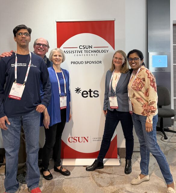 ETSInsights's tweet image. ETS experts took the stage at @csunorthridge Assistive Tech Conference, sharing insights on AI for accessibility, tools for blind students, and inclusive tech trends. 👏 Kudos to Mark, Dee, Sarah, Cary, Sindhu & Shrirang for leading the way! #CSUN2025 #Accessibility