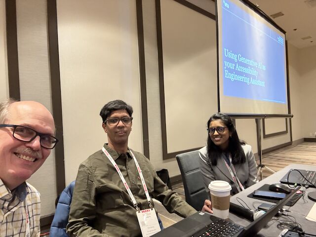 ETSInsights's tweet image. ETS experts took the stage at @csunorthridge Assistive Tech Conference, sharing insights on AI for accessibility, tools for blind students, and inclusive tech trends. 👏 Kudos to Mark, Dee, Sarah, Cary, Sindhu & Shrirang for leading the way! #CSUN2025 #Accessibility