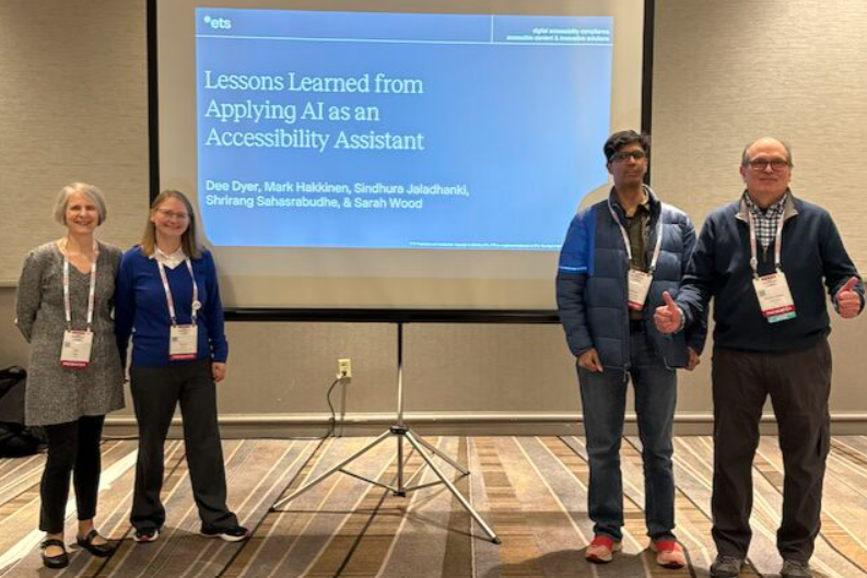 ETSInsights's tweet image. ETS experts took the stage at @csunorthridge Assistive Tech Conference, sharing insights on AI for accessibility, tools for blind students, and inclusive tech trends. 👏 Kudos to Mark, Dee, Sarah, Cary, Sindhu & Shrirang for leading the way! #CSUN2025 #Accessibility